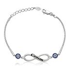 Gümüş Sonsuzluk Canım Yazılı Kadın Bileklik