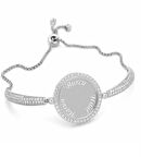 Gümüş İsimli Kişiye Özel Taşlı Kadın Bileklik