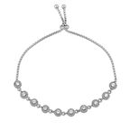 Gümüş Ayarlanabilir Asansörlü Su Yolu Bileklik