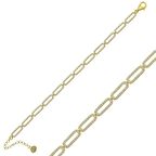 Gümüş Oval Taşlı Kadın Bileklik