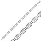 Gümüş Oval Su Yolu Kadın Bileklik