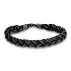 Gümüş Kazaziye Örgü Bileklik