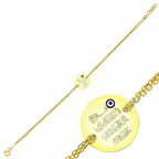 Gümüş Nazar Duası Kadın Bileklik