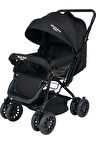 Berre Ergonomik Katlanabilir Konforlu Bebek Arabası Siyah Bebek Puset