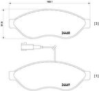 Peugeot Boxer Ön Fren Balata (2006-2019) 2.2 HDI 77364160