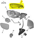Peugeot 301 Kapi Ayna Kapak Sol (2012-2020) 1.2 VTI, 1.5 HDI, 1.6 HDI, 1.6 VTI 1609065080