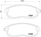 Nissan Juke Ön Fren Balata (2010-2018) 1.6, 1.5 DCI D1060EM10A