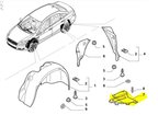 Fiat Linea Motor İçin Plastik Muhafazalar (2007-2017) 51848741 1.4, 1.6 JTD, 1.3 JTD