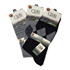 Club Lamswool Yün Erkek  Kışlık Çorap 3 Adet