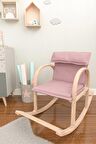 Şirin Ahşap Sallanan Sandalye Dinlenme Koltuğu Pembe Çocuklar Içindir.