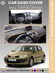 RENAULT MEGANE 2 NAVİGASYONLU BÜYÜK EKRAN (2003-2009) Torpido Örtüsü Ön Göğüs Halı Torpido Koruma   6294