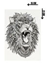 Geçici Aslan Dövme Tattoo