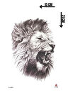 Aslan Geçici Dövme Tattoo