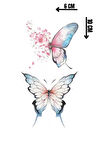 Geçici Kelebek Figürlü Mini Dövme Tattoo
