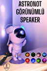 Astronot Bluetooth Hoparlör Gökyüzü Projektör Gece Lambası