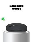 Kablosuz Oyuncu Mouse –  Gelişmiş Optik Sensör, Profesyonel ve Oyun Kullanımına Uygun