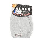 Seher 3 Adet Gri Renk Penye Boxer