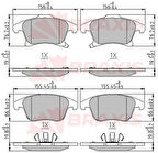Braxıs Aa0646 Ön Fren Balatası Galaxy S Ma15 > Mondeo IV 14 > 16 Jant 1.5 2.0 Eco Boost 2.0Tdcı