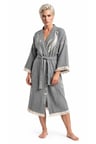 Grey Crescent Eye Kimono