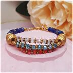 Altın Kaplama Kadın Swarovski Kristal Taş Bileklik