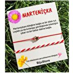 Marteniçka Gold Renk Yıldız Kadın & Erkek İkili Dilek & Şans Bileklik