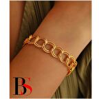 Altın Kaplama Uzay Yolu Kadın Bileklik