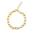 Altın Kaplama Bakla Zincir Kadın Bileklik