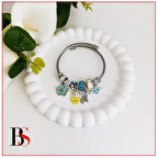 Charm Nazar Boncuklu Çelik Kadın Bileklik