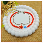 Turuncu Boncuk & Yıldız Kadın Halhal