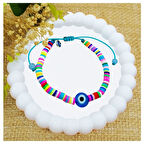 Karışık Renkli Nazar Boncuğu Çocuk Bileklik