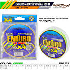 Portfish Enduro 4 Kat İp Misina 150 mt Yeşil 0,16mm