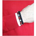 İkili Kombin Erkek Sodalit - Akik - Hematit - Oniks Doğal Taş Erkek Bileklik