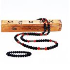 Oniks - Hematit - Akik Erkek İkili Kombin Doğal Taş Kolye