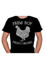 Farm Boy Organic Chicken Farmer Egg Tişört Unisex T-shirt