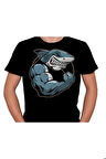 Shark Köpek Balığı Gym Fitness Body Building Tişört Unisex T-shirt