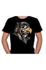 Kartal Angry Eagle Bullet Kask Tişört Unisex T-shirt