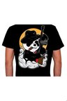 Gangsta Panda Animal Warior Guns Tişört Unisex T-shirt