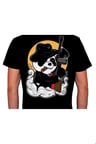 Gangsta Panda Animal Warior Guns Tişört Unisex T-shirt