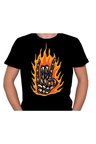 Rock'n Roll Alev Heavy Metal Müzik Tişört Unisex T-shirt
