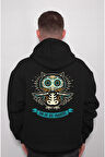 Baykuş Owl Dia De Los Muertos Sweatshirt Unisex Kapüşonlu Hoodie