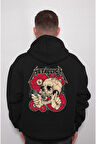 Metallica Skull Battery Guitar Electro Sweatshirt Unisex Kapüşonlu Hoodie