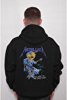 Metallica Skull Kuru Kafa Sweatshirt Unisex Kapüşonlu Hoodie