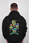 Squirtles Ninja Kaplumbağalar Sweatshirt Unisex Kapüşonlu Hoodie