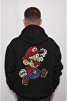 Super Mario Game Ateri Kaset Sweatshirt Unisex Kapüşonlu Hoodie