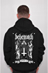 Behemoth Satanist Haç Koç Kafası Sweatshirt Unisex Kapüşonlu Hoodie