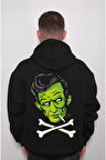 Johnny Cash Frankenstein Psycho Sweatshirt Unisex Kapüşonlu Hoodie