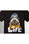 Pug Life Köpek Gangsta Dog Rıfkı Pug Tişört Çocuk T-shirt
