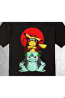 Naruto Pikachu Balbazar Bulbasaur Anime Ninja Japanese Tişört Çocuk T-shirt
