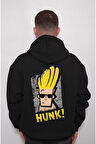 Johnny Bravo Yakışıklı Güçlü Sweatshirt Unisex Kapüşonlu Hoodie