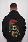 Spartan Moaon Aabe Spartalı Kask Mızrak Sweatshirt Unisex Kapüşonlu Hoodie